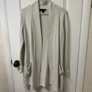 Tahari gray cardigan
